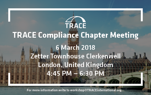 TRACE Compliance Chapter Meeting (London)
