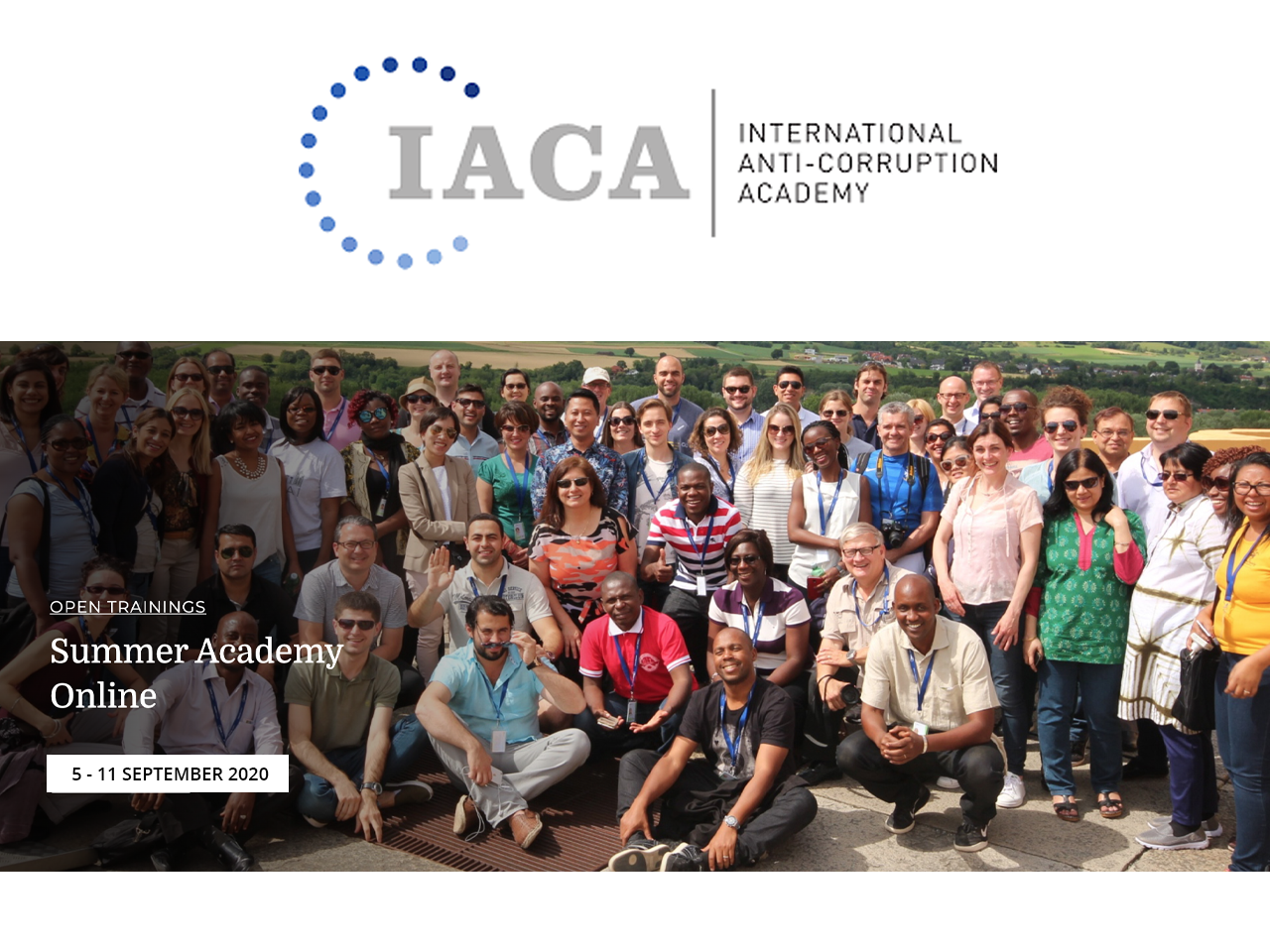 IACA Summer Academy Online 2020